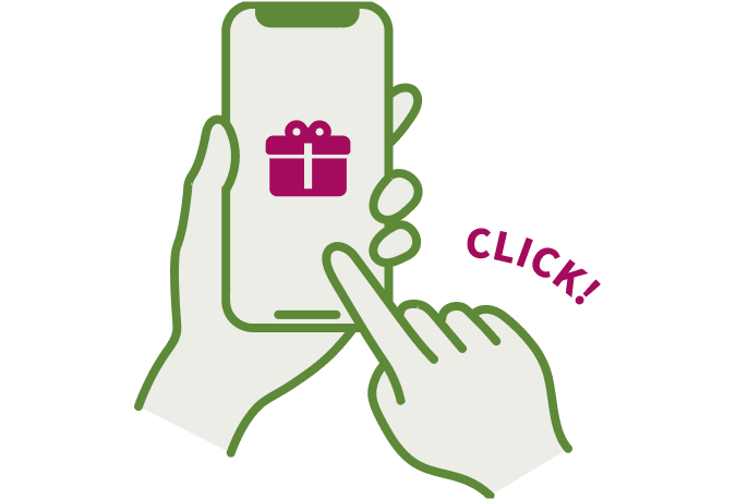 イラスト：3か所以上集まったら、応募フォームから賞品を申込み！